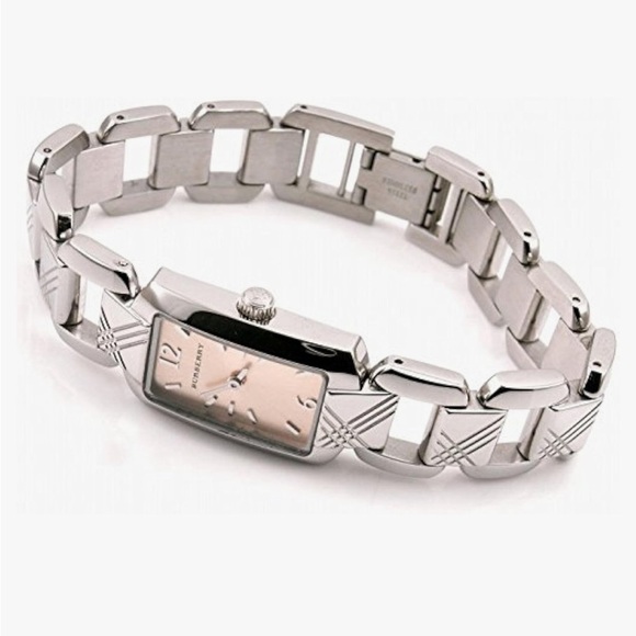 Burberry Heritage Luxury Womens Square Watch Beige Dial BU4212 7” - Picture 6 of 15